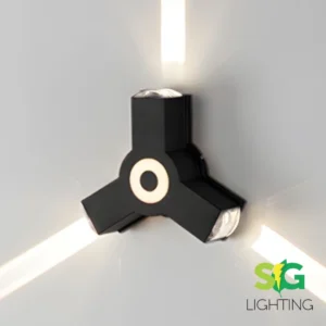 APLIQUE DE PARED DE ESTRELLA NEGRO