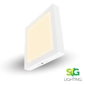 PANEL LED 12W SOBREPONER 3000K CUADRADO LUZ CALIDA