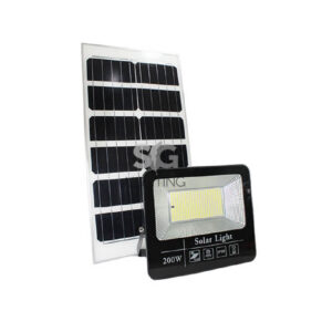 ILUMINACIÓN SOLAR 200W 6500K LUZ BLANCA