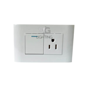 INTERRUPTOR MÁS TOMA BLANCO ECONOMICO