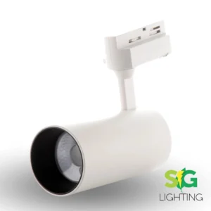 SPOT LED DE RIEL LISO 30W CARCAZA BLANCA