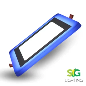 PANEL LED BORDE AZUL 6+3 INCRUSTADO CUADRADO
