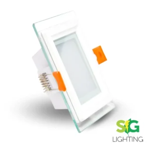 PANEL LED BORDE VIDRIO 12W INCRUSTADO 3 TONOS CUADRADO