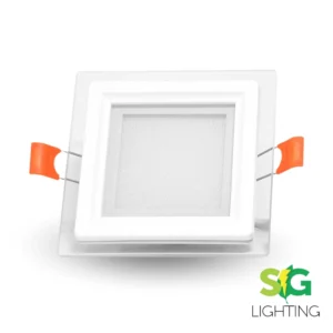 PANEL LED BORDE VIDRIO 18W INCRUSTADO 3 TONOS CUADRADO