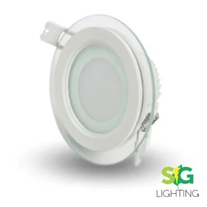 PANEL LED BORDE VIDRIO 6W INCRUSTADO 3 TONOS REDONDO