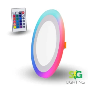 PANEL LED BORDE RGB 18+6 INCRUSTADO REDONDO