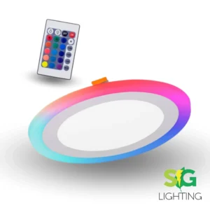 PANEL LED BORDE RGB 3+3 INCRUSTADO REDONDO