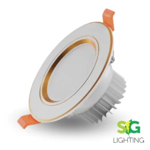 PANEL LED BLANCO DORADO 12W INCRUSTADO LUZ BLANCA