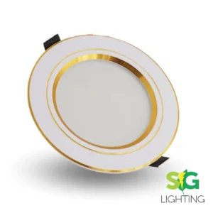PANEL LED BLANCO DORADO 6W INCRUSTADO LUZ BLANCA