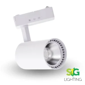 SPOT LED DE RIEL 20W CARCAZA BLANCA