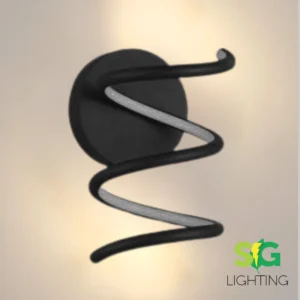 APLIQUE DE PARED NEGRO: Thor (bioled)