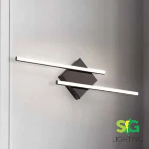 APLIQUE DE PARED NEGRO O PLATEADO: Hathor (bioled)