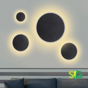 APLIQUE DE PARED CIRCLE - IP20 NEGRO : 04841NCA12W (DL)