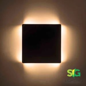 APLIQUE DE PARED NEGRO: Asger (bioled)