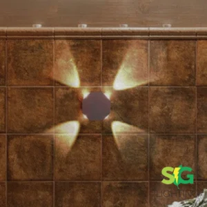 APLIQUE DE PARED HEXÁGONO NEGRO : 04828HE4WCA (DL)